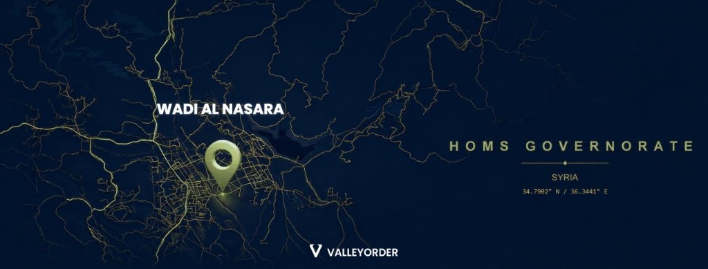 Valley Order service coverage map — Homs Governorate, Syria